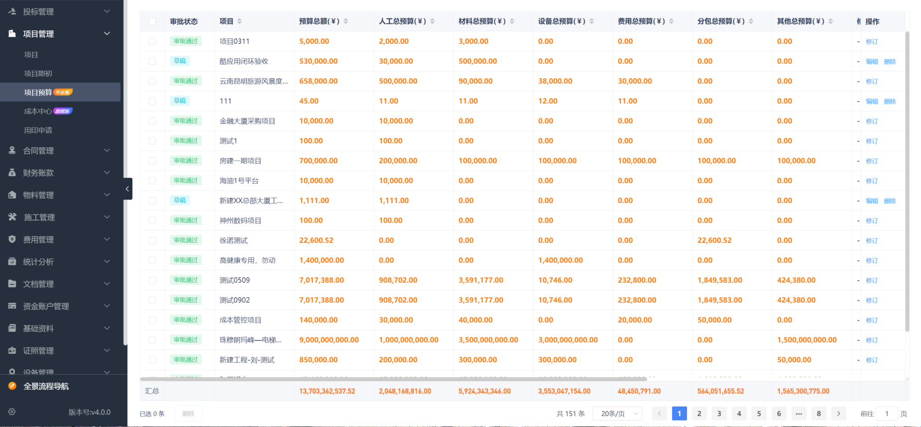 工程項目收付款管理系統