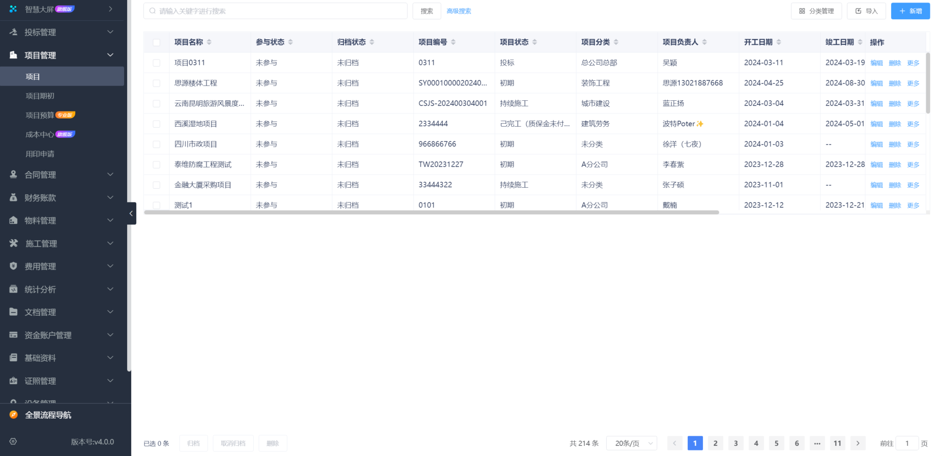 建筑工程施工管理平臺(tái)系統(tǒng)